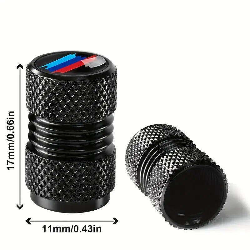 4 Pcs Set Aluminum Valve Stem Caps