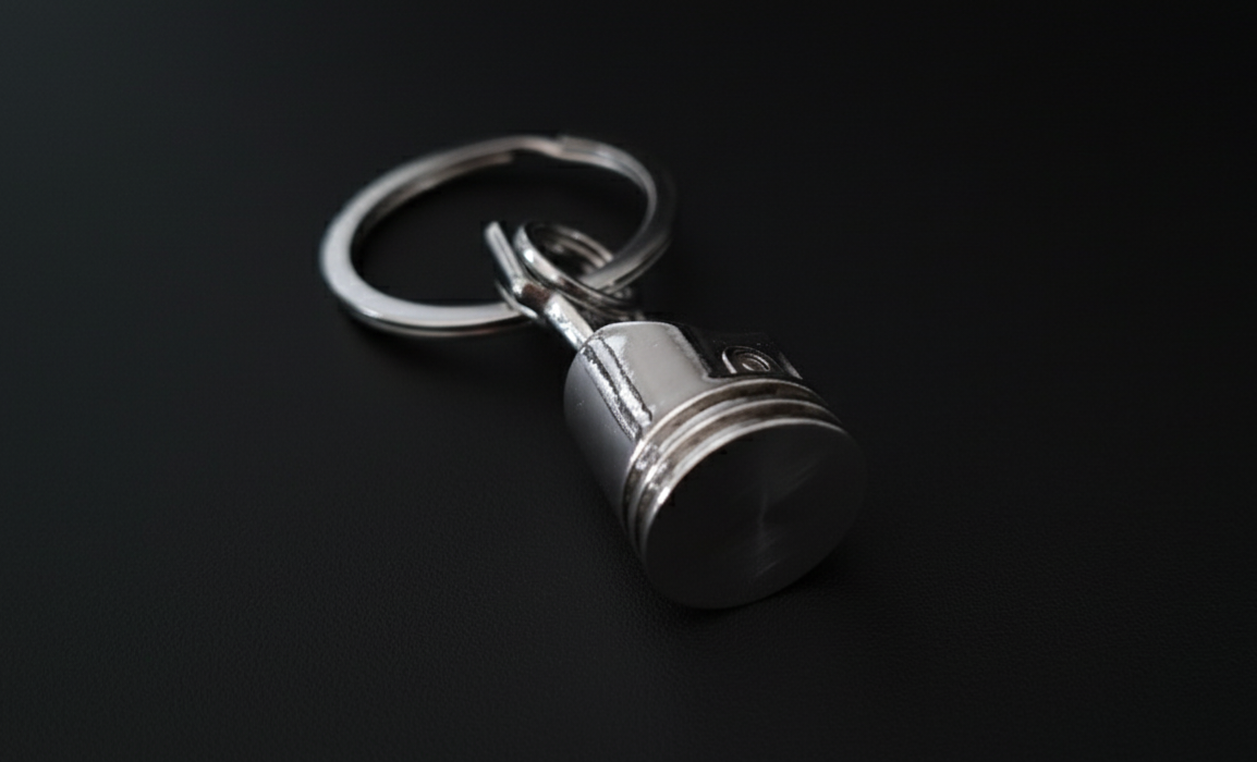 Piston with Conrod keychain
